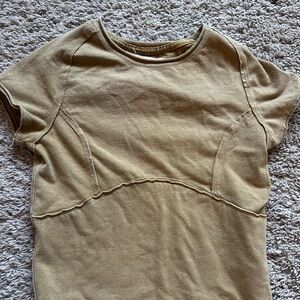 Free People Protagonsit Cropped Cap Sleeve Tee